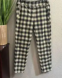 B83 SOHO plaid printed crop pants size large