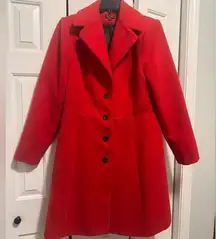 City chic plus sz red coat Medium 18