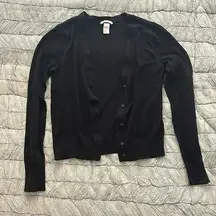 H&M Black Long Sleeve Cardigan