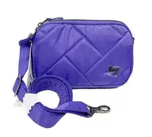 Lug Coupe SE Convertible Crossbody Bag Violet Purple Quilted NEW