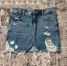 ZARA Mini Denim Skirt