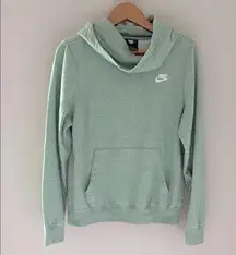 Nike Heather Green Cowl Neck Sweatshirt Hoodie Size Small