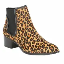 NEW Donald J Pliner leopard-print dyed calf Ankle Bootie Boots Size 7