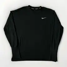 Nike  Dri Fit Running Long Sleeve Black Women’s L Spandex Comfort Athleisure