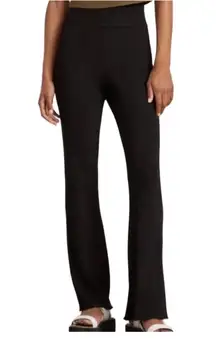 EVERLANE Flare Knit Pant XL Black Rib Grunge Versatile Office Casual Travel NWT