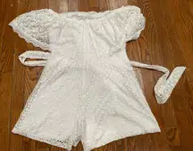 Fashion to Figure White Lace Romper