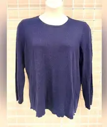 J.McLaughlin Scallop-edged sweater size XL