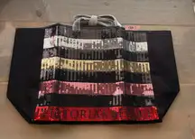Victoria’s Secret Black Sequin 2-Piece Tote NWT