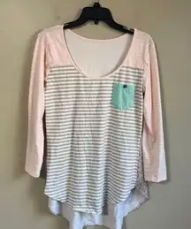 Serendipity by shrimp & grits medium long sleeve top