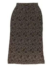 Vtg Y2K 90s Midi Skirt Sz 10 Gremlin Grunge Indie Sleaze Goblincore Whimsygoth