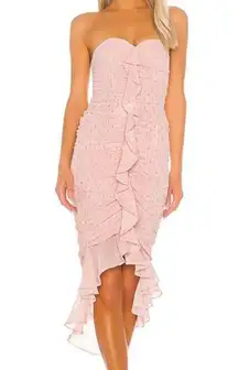 NWT Michael Costello x Revolve Vega Midi Pink Dress Medium