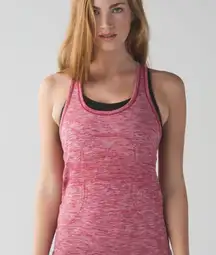 Lululemon heathered red swiftly tech racerback size 4