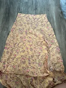 Yellow Flowy Skirt