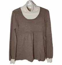 BCBGMaxAzria Y2K layered look babydoll sweater size M