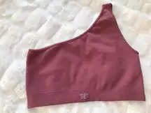 Ribbed One Shoulder Bra