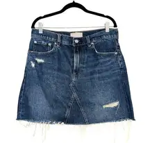 Everlane The Deconstructed Denim Skirt 10