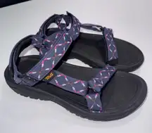 Teva Hurricane Gorpcore Outdoor Hiking Trail Printed Sandals Women's 7&8 READ!