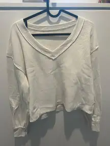 Hollister White Comfortable Sweater