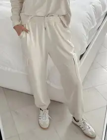 Vuori Boyfriend Cargo Jogger Sweatpant Pant Milkweed Heather Size Small