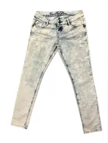 Vintage Vanilla Star Y2K Stone Washed Skinny Blue Jean Size 9 Urban‎ 90s Revival