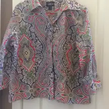 FINAL MARKDOWN Ladies westbound paisley blouse 14