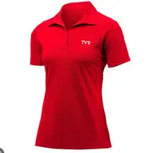 Women's TYR Sport red t-shirt Alliance Tech  is as comfortable Size S.