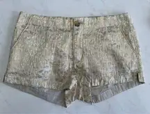 Abercrombie & Fitch Beige Gold Cut Off Shorts size 2/26