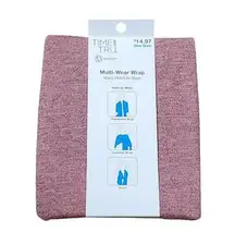 NWT e Multi-Wear Wrap Shaw Scarf One Size Fits Most Pink Yoga