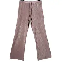 Victoria's Secret Lounge Pants Metallic Pleated Wide Leg Drawstring Small‎