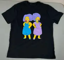 The Simpsons ‘Patty and Selma’ Graphic Tee T-Shirt Top Size S 💜