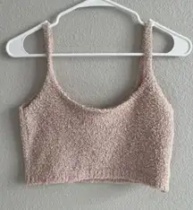 SKIMS cozy knit top pale pink rose blush 4X-5X