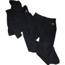 A. Putnam Hoodie Track Suit Set Pebble Beach — XL Athleisure Black Cotton Blend