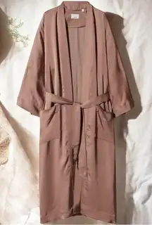 Aritzia Wilfred Durante Jacket Robe Satin Luxury Mob Wife Old Money Capsule XXS