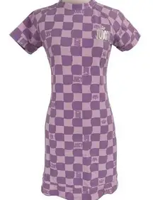 Juicy by Juicy Couture Purple Checkered Short Sleeve Dress Size XS