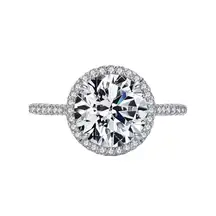 SIZE 9 925  Round Sparkling AAAAA CZ Ring