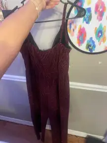 Maroon Sparkly Jumpsuit!