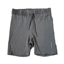 Paragon Fitwear Bike Shorts Size L Gray Organic Cotton Bamboo Workout Gym Sculpt