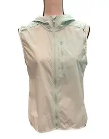 Smartwool Merino Sport Ultra Light Vest Sleeveless Aqua Hooded Packable wool