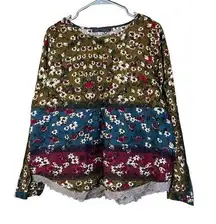 Zanzea Collections flower print long sleeve blouse