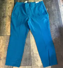 NWT White House‎ Black Market Pants Size 14S The Slim Ankle Classic Stretch Teal