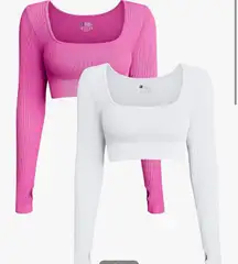 Long Sleeve Workout Crop Top