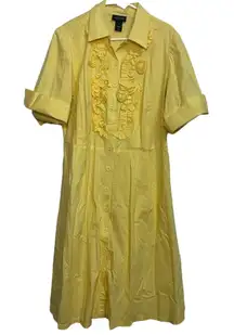 Lane Bryant Yellow Dress With Tie Around Size 16