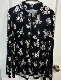 Maurices In Motion Floral Active Jacket XXL Zip Up Long Sleeve Vented Back