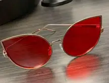 Stylish Red Sunglasses