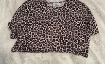 Adika  cheetah print open back top