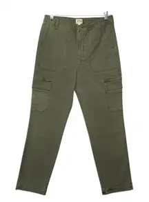 J. Crew Women Olive Green Cargo Pants Size 28 Utility Casual Everyday NWOT