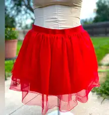 Spirit Vibrant Red Skater Skirt large x-large XL L new tutu