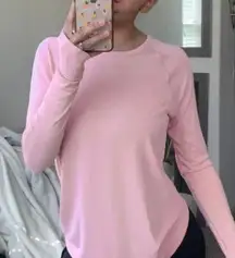 Gymshark pink breezy long sleeve tee