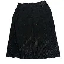 everleigh black sequin midi pencil skirt Size M
