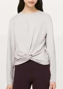 Lululemon Tuck and Gather Pullover Top Long Sleeve 10